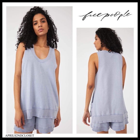 FREE PEOPLE BOHO TOP V-NECK TUNIC TANK 80s RETRO STYLE A3C - Picture 6 of 16